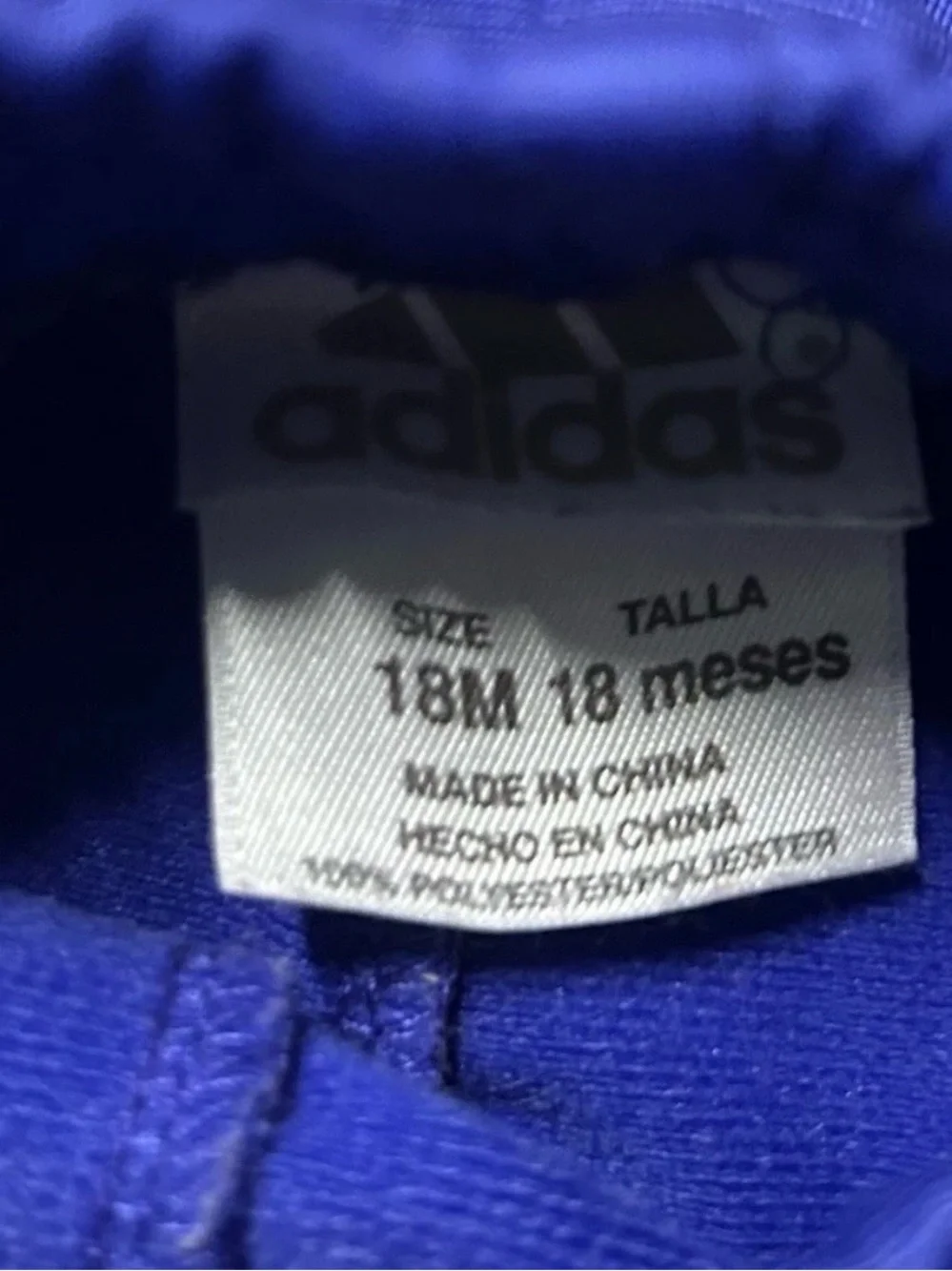 Toddler Girl Adidas Matching Set Track Jacket Sweatpants Size 12-18 Months